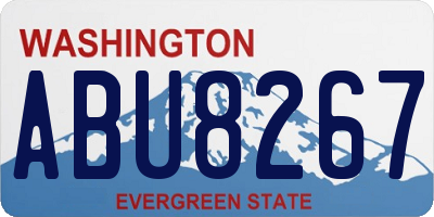 WA license plate ABU8267