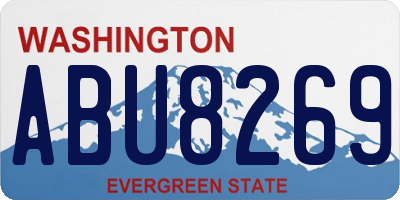 WA license plate ABU8269