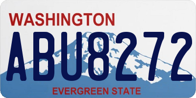 WA license plate ABU8272