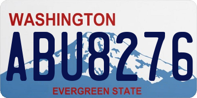 WA license plate ABU8276