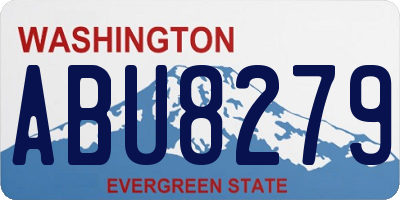 WA license plate ABU8279