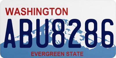 WA license plate ABU8286