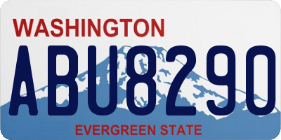 WA license plate ABU8290