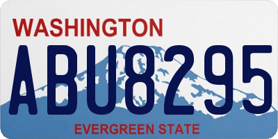 WA license plate ABU8295