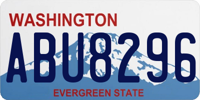 WA license plate ABU8296