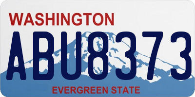 WA license plate ABU8373