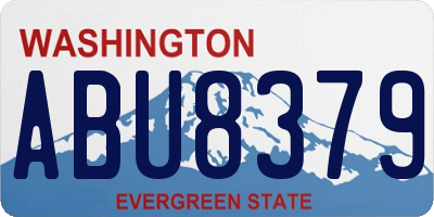 WA license plate ABU8379
