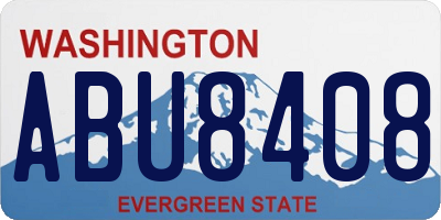 WA license plate ABU8408
