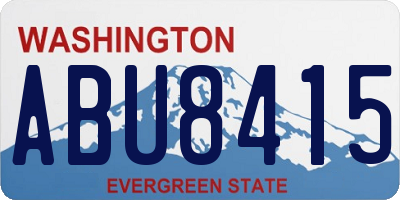 WA license plate ABU8415