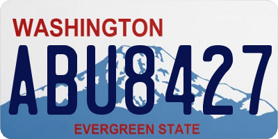WA license plate ABU8427