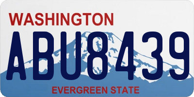 WA license plate ABU8439