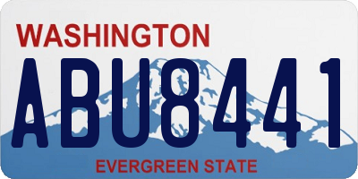 WA license plate ABU8441