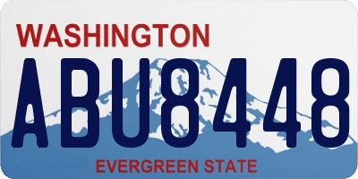 WA license plate ABU8448