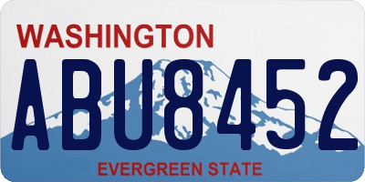 WA license plate ABU8452