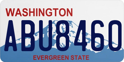 WA license plate ABU8460