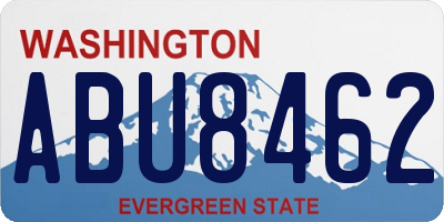 WA license plate ABU8462