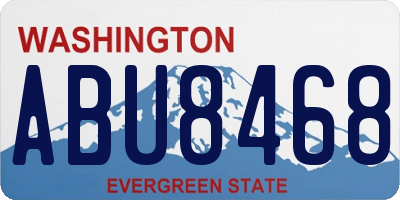 WA license plate ABU8468