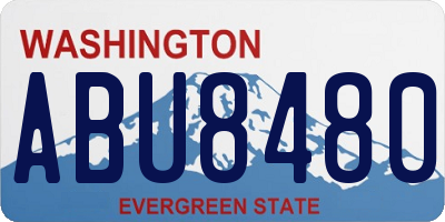 WA license plate ABU8480