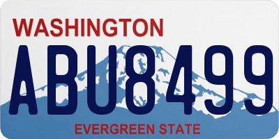 WA license plate ABU8499