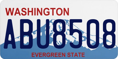 WA license plate ABU8508