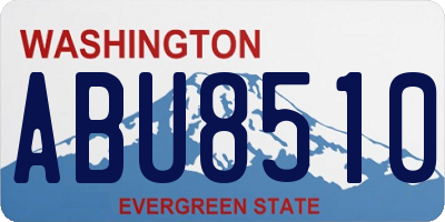 WA license plate ABU8510