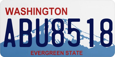 WA license plate ABU8518