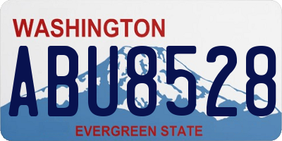 WA license plate ABU8528
