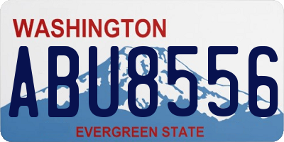 WA license plate ABU8556