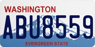 WA license plate ABU8559