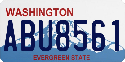 WA license plate ABU8561