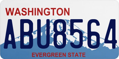 WA license plate ABU8564