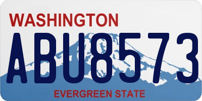 WA license plate ABU8573
