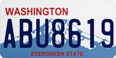 WA license plate ABU8619