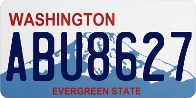 WA license plate ABU8627