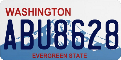 WA license plate ABU8628