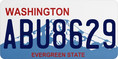 WA license plate ABU8629