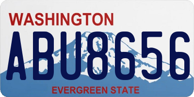 WA license plate ABU8656