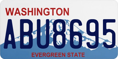 WA license plate ABU8695