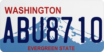 WA license plate ABU8710