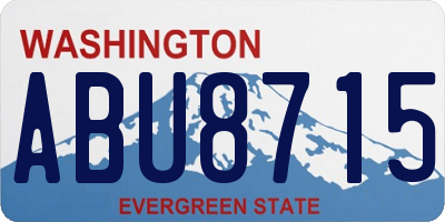 WA license plate ABU8715