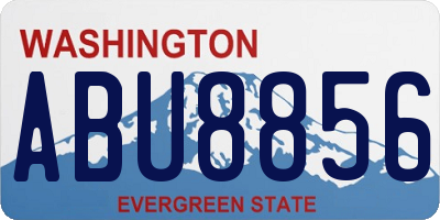 WA license plate ABU8856
