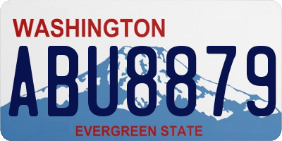 WA license plate ABU8879
