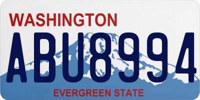 WA license plate ABU8994