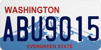 WA license plate ABU9015