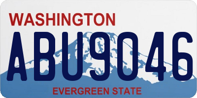WA license plate ABU9046