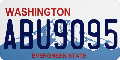 WA license plate ABU9095