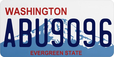 WA license plate ABU9096