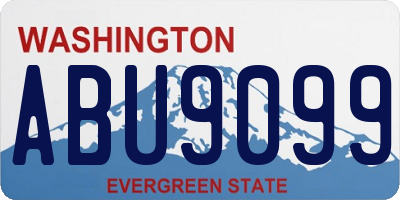 WA license plate ABU9099