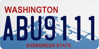 WA license plate ABU9111