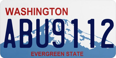 WA license plate ABU9112